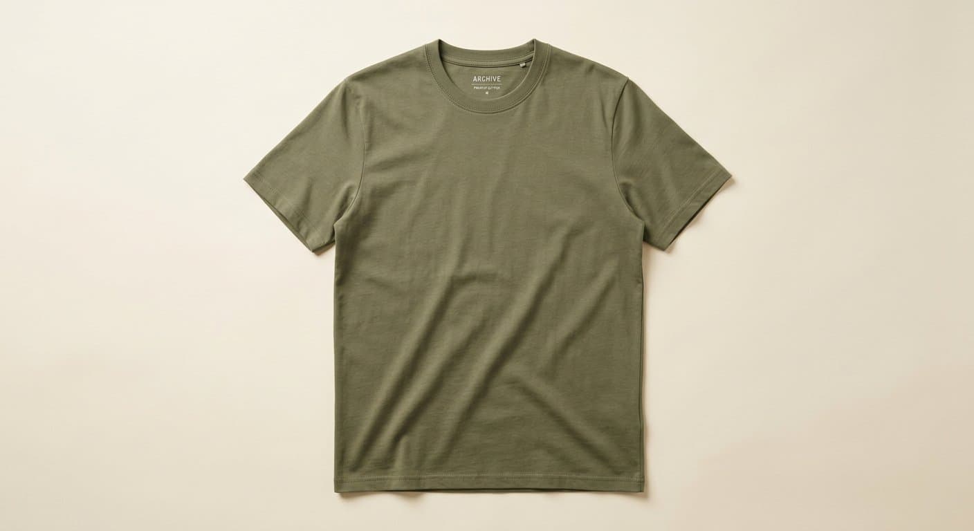 Olive solid tee